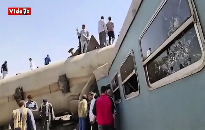 32 Killed As Two Trains Collide In Southern Egypt