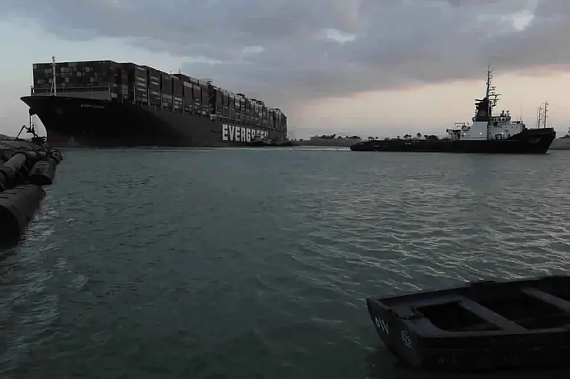 Container Ship Stuck In Suez Canal ‘Partially Refloated’