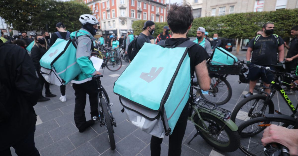 Deliveroo shares close down 26 on first day of trading