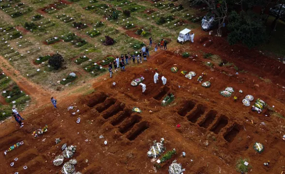 Brazil Exhumes Old Graves To Make Space For Surging Covid Burials