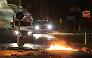 Police Attacked In Further Loyalist Disturbances In North