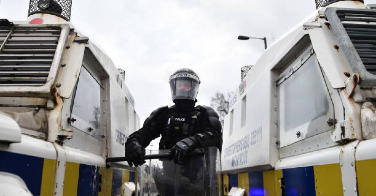 Violence erupts in Belfast overnight as police use water cannons