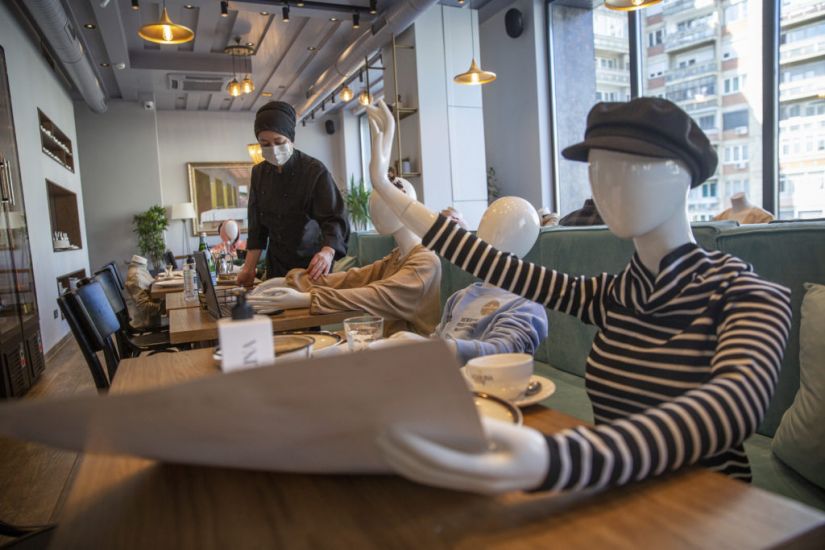 Kosovo Restaurant Fills Tables With Mannequins In Virus Restrictions Protest