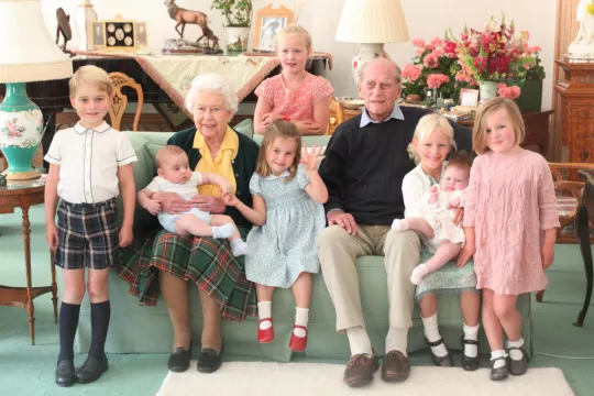 British Royal Family Release Photos Of Philip And Queen With Great-Grandchildren