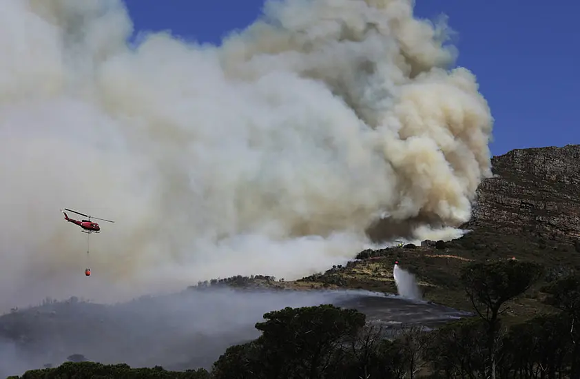 Cape Town Wildfire Burns University Library As Students Evacuated