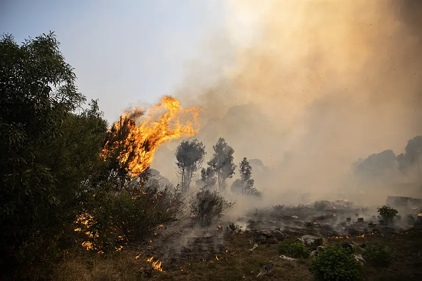 Residents Evacuated As Table Mountain Fire Spreads In Cape Town