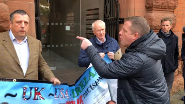 Brother Of Loyalist Murder Victim Disrupts Brexit Protocol Protest