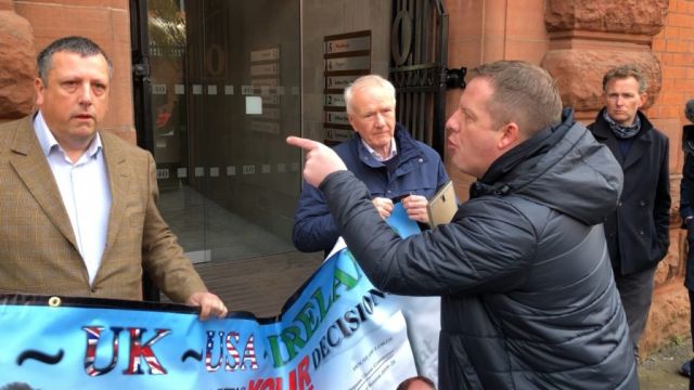 Brother Of Loyalist Murder Victim Disrupts Brexit Protocol Protest