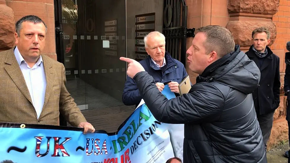 Brother Of Loyalist Murder Victim Disrupts Brexit Protocol Protest