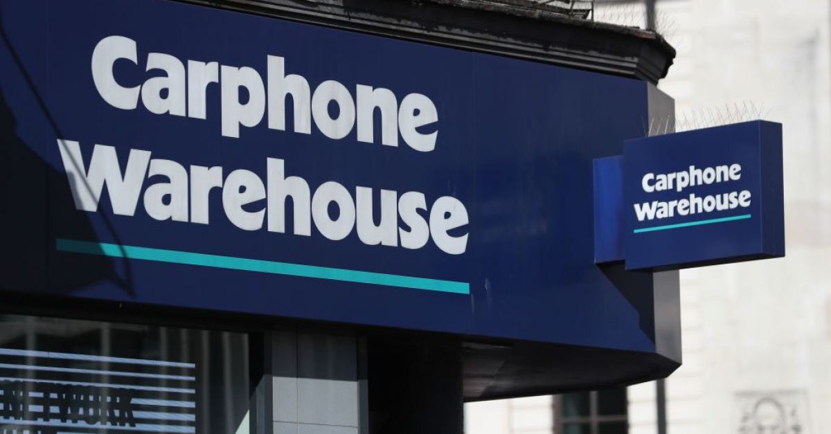 Carphone deals warehouse ireland