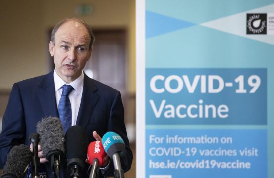 Taoiseach Insists Goal Of Vaccinating 80% Of Adults By June Still Stands