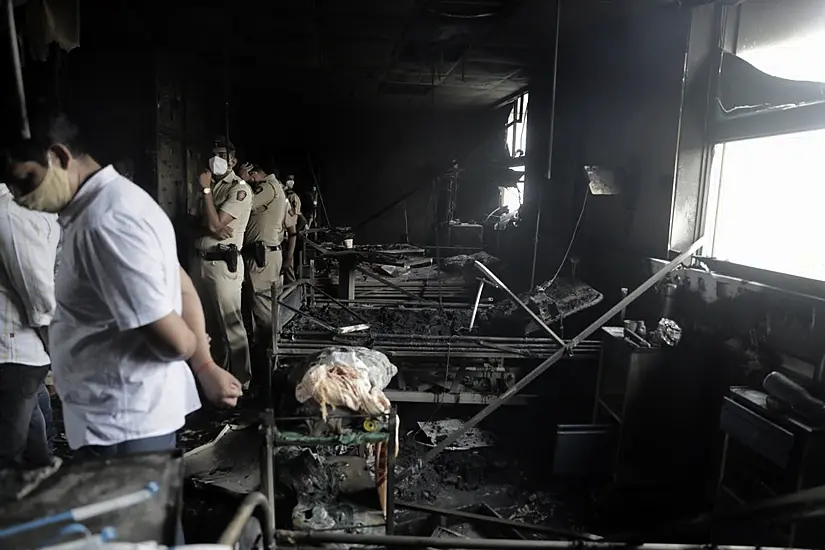 Fire Kills 13 Covid-19 Patients At Indian Hospital