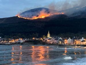 Firefighters Battle Huge Gorse Blaze In Mourne Mountains