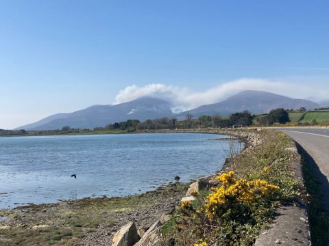 Firefighters Return To Tackle Mourne Mountains Blaze For Third Day