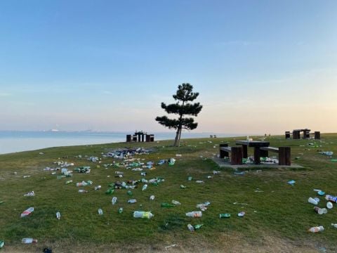 Piles Of Litter At Beauty Spots After Sunny Weekend