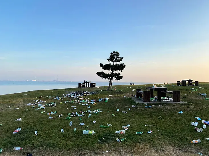 Piles Of Litter At Beauty Spots After Sunny Weekend