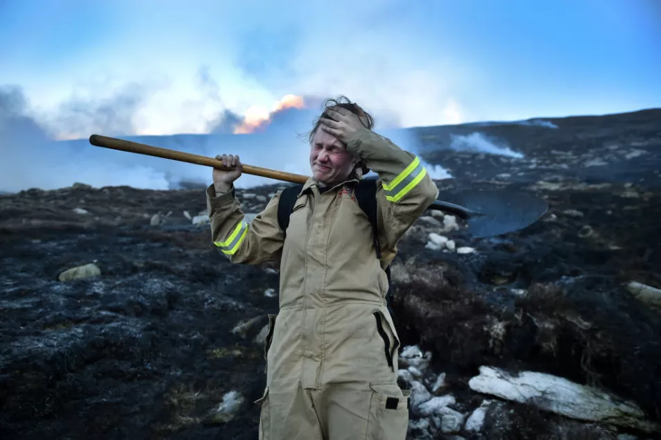 Major Incident Declared As Mourne Mountains Moorland Fire Continues