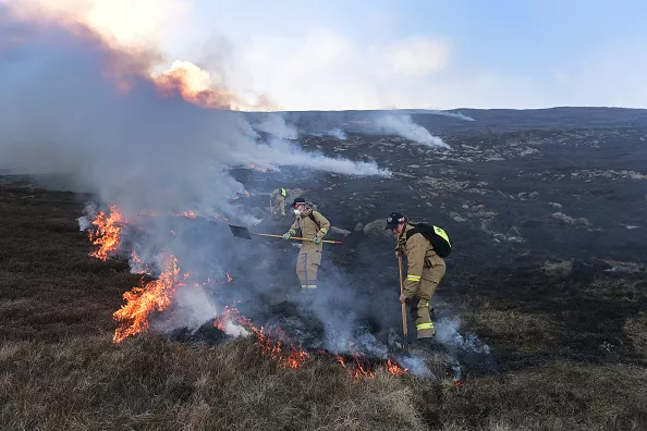 Major Incident Declared As Mourne Mountains Moorland Fire Continues