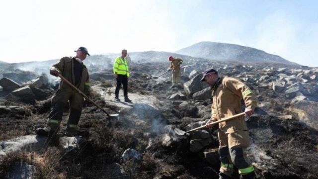 Mourne Mountains Blaze Started Deliberately, Says Fire Service