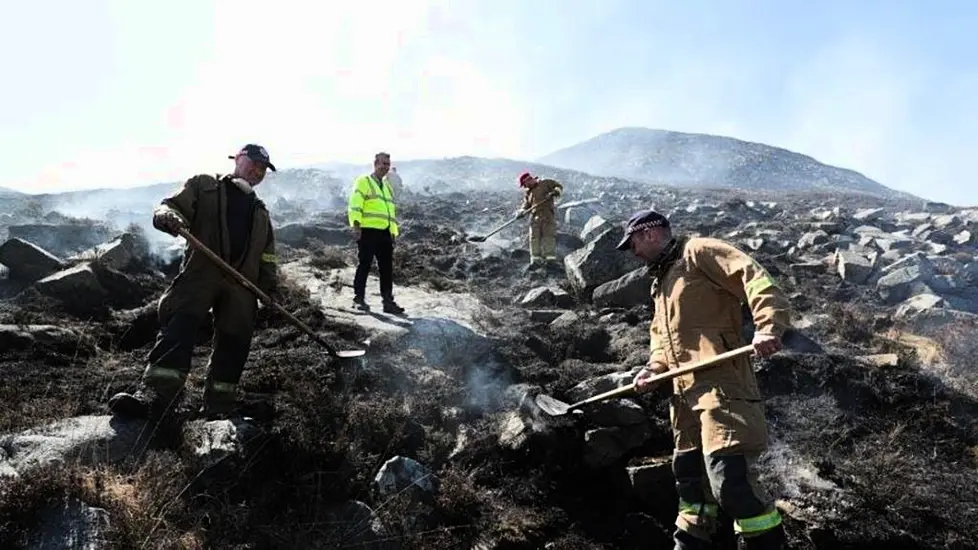 Mourne Mountains Blaze Started Deliberately, Says Fire Service