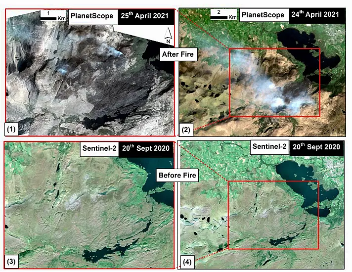 View: Satellite Images Reveal Devastation Of Killarney National Park Fire