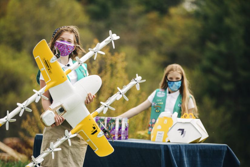 Drones Used To Deliver Girl Scout Cookies To People’s Doorsteps In Us