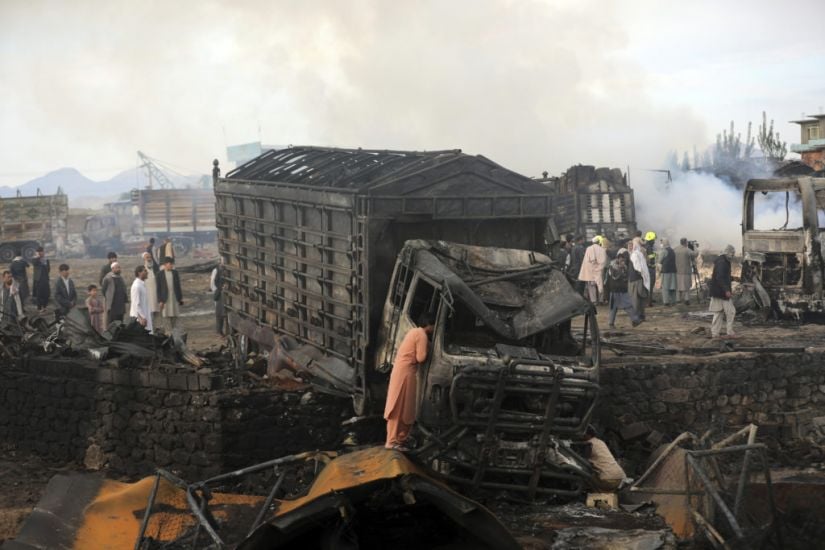 Seven Killed As Fuel Tankers Catch Fire In Afghan Capital