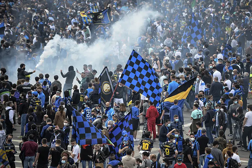 Inter Milan Celebrate Serie A Title After Atalanta Held By Sassuolo