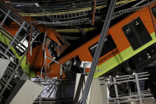 23 Killed As Metro Overpass Collapses On To Road In Mexico City