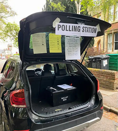 British Polling Station Set Up In Car Boot ‘After Church Warden Overslept’