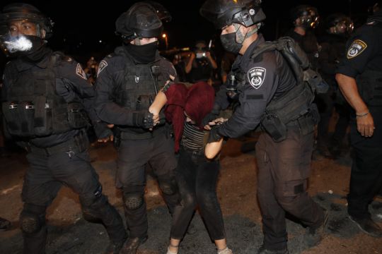 Israeli Police And Palestinian Protesters Clash During Holiest Night Of Ramadan
