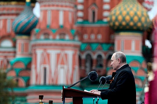 Putin Tells Red Square Parade That Nazi Ideas Persist