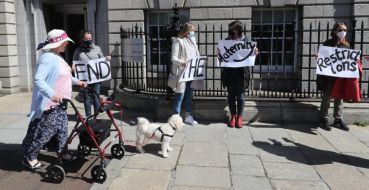 Protests Staged Outside Maternity Hospitals As Covid Restrictions Rumble On