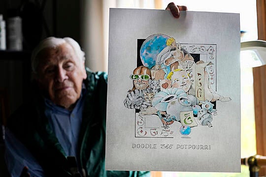 88-Year-Old Artist Finishes Year Of Pandemic ‘Daily Doodles’