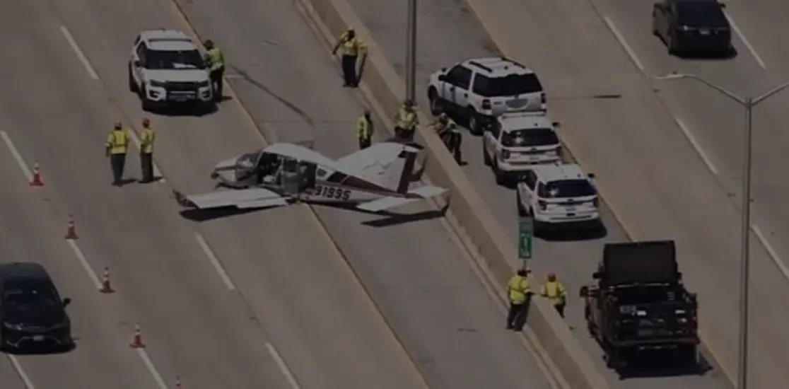 Plane Makes Emergency Landing On Major Us Road