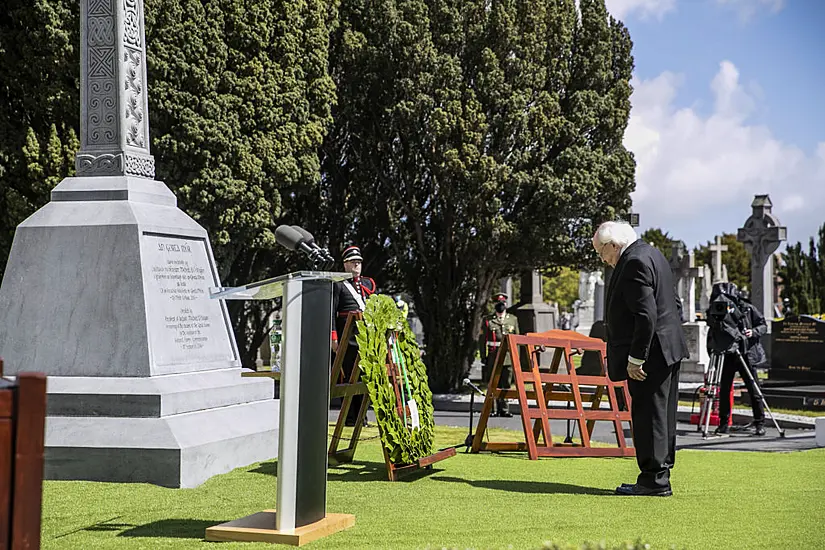 President Higgins Leads National Commemoration Of Irish Famine Victims