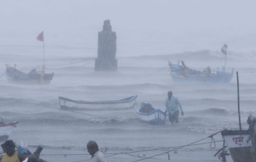 India Scours Sea After Barge Sinks And Second Vessel Adrift Following Cyclone
