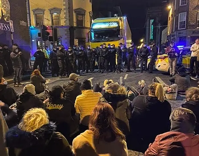 Former Debenhams Workers Stage Sit-Down Protest In Limerick