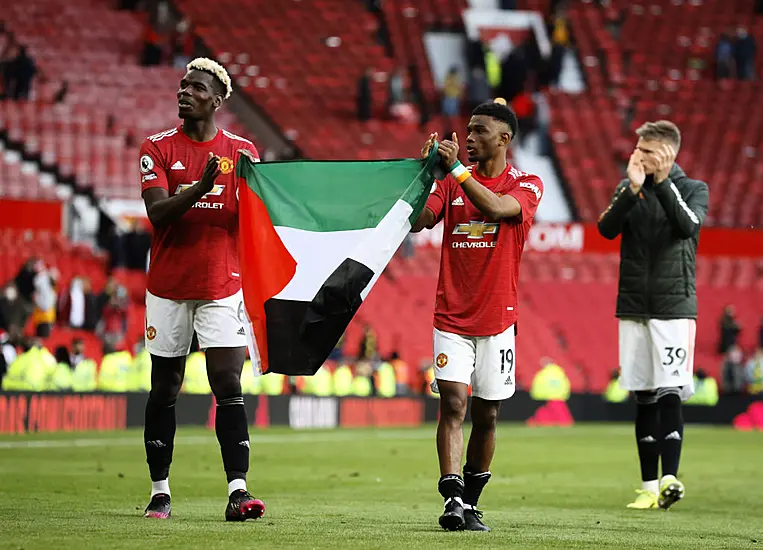 Manchester United Players Show Support For Palestine At Old Trafford