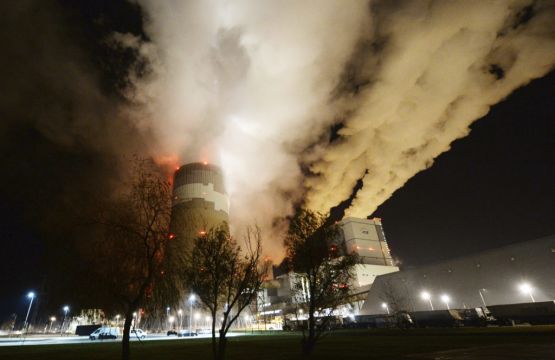 Firefighters Tackle Blaze At Polish Mine