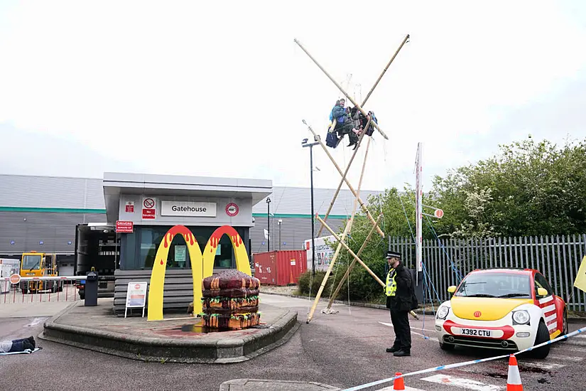 Animal Rights Protesters Disrupt Mcdonald’s Uk Distribution Centres