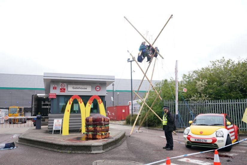 Animal Rights Protesters Disrupt Mcdonald’s Uk Distribution Centres
