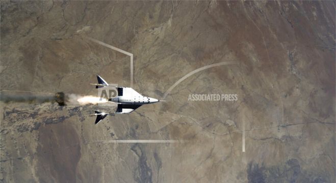 Virgin Galactic Sends Manned Shuttle To Fringe Of Space