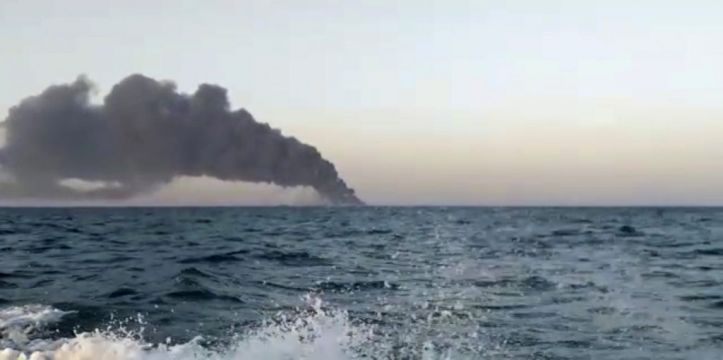 Iranian Navy’s Largest Warship Sinks In Gulf Of Oman