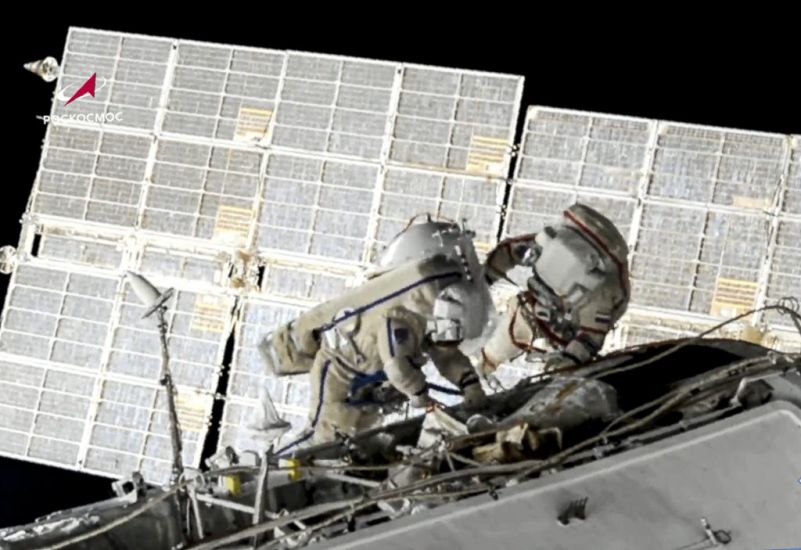 Russians End Seven-Hour Spacewalk At International Space Station