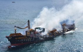 Environmental Disaster Feared As Ship Sinks Off Sri Lanka