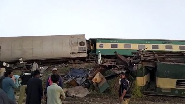Dozens Dead After Trains Collide In Southern Pakistan