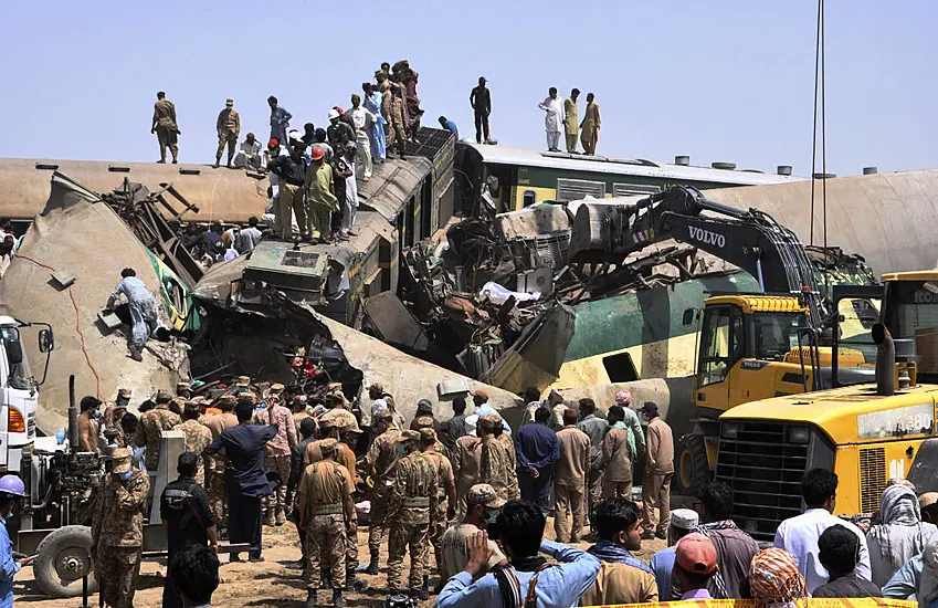 Scores Killed In Early Morning Railway Collision In Pakistan