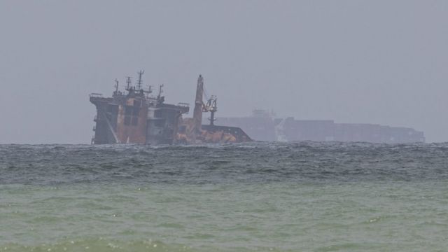 Sri Lanka Testing For Oil In Waters Near Stricken Cargo Ship