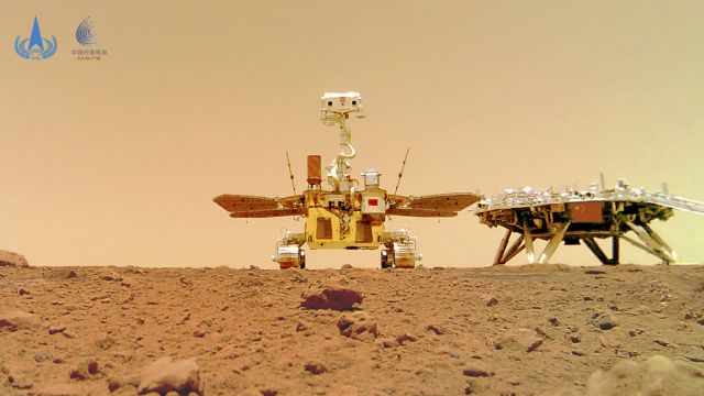 Chinese Rover Takes Selfie On Dusty Martian Surface